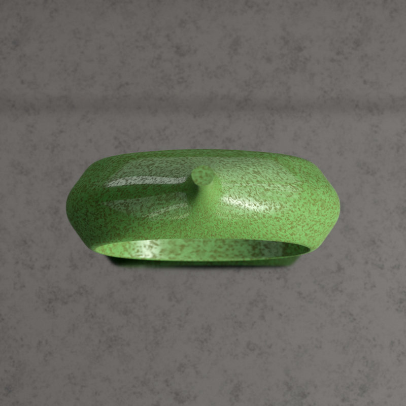 Open Ring Vase, Emerald, 16" H x 12" W x 4.25" D