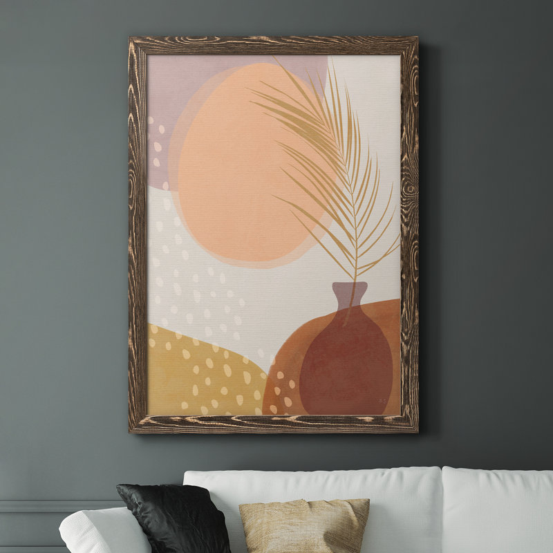 Sedona Sunset - Peinture sur toile encadrée, H 44 po x l 31 po x P 1 po, Encadré de bois de noyer