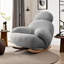 Chaise berçante moderne rembourrée-100613782