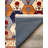 Gromling Collection Digital Print Cotton-Polyester Multicolor Floral Rug-1282539673