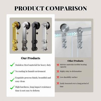 56-60" W * 66" H Frameless Single Sliding Shower Doors, Bathroom Sliding Shower Door With Towel Rail And Auxiliary Handle, 5/16" (8Mm) Thick SGCC Tempered Glass Door (No Soft-Close)