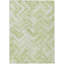 Tapis intérieur / extérieur en polyester abstrait tissé à la machine en vert-1565380482