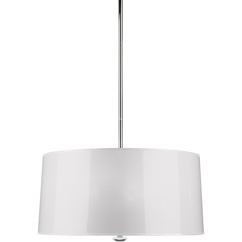 Penelope 3 - Light Drum Chandelier, White Ceramik Parchment