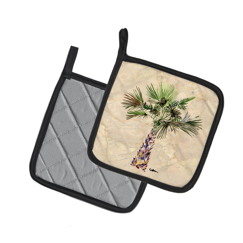 Caroline's Treasures Palm Tree Polyester Potholder