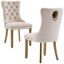 Chaises de salle à manger rembourrées en velours et oreilles capitonnées Traditional-761125027-768344954
