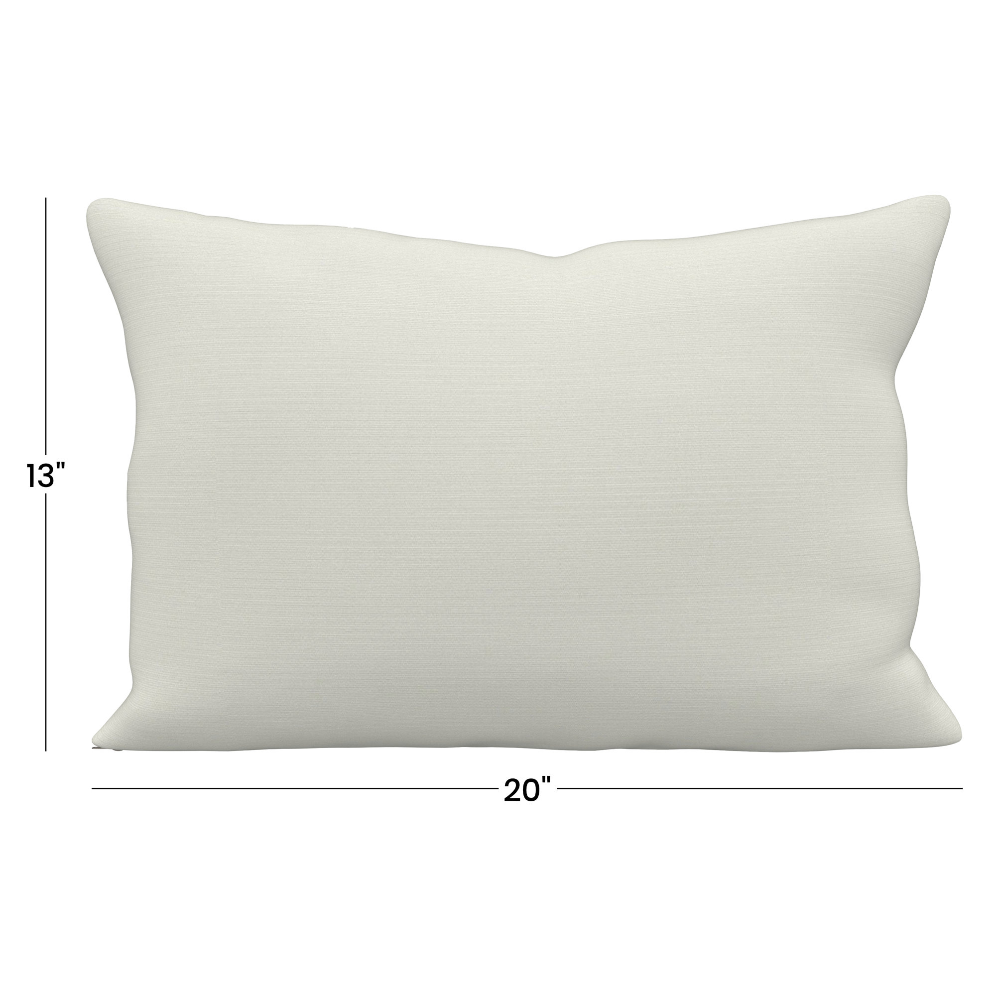 Amala Outdoor/Indoor Kidney Pillow, Canvas Natural
