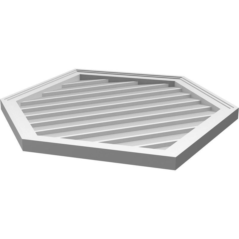 Ventilé vertical à pignon vertical en uréthane 9/12, H 1,5 po x l 28 po x L 36 po