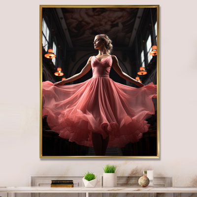 «Pink Ballet Dance IV» sur toile