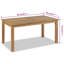 Middelburg Rectangular Solid Wood Outdoor Coffee Table - 90 cm W 50 cm D