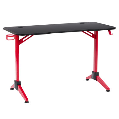 Arelia Curved Metal Base Writing Desk