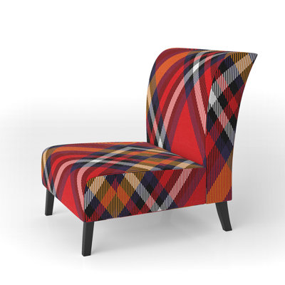 Fauteuil de chambre à carreaux à motif damier Checked Tartan