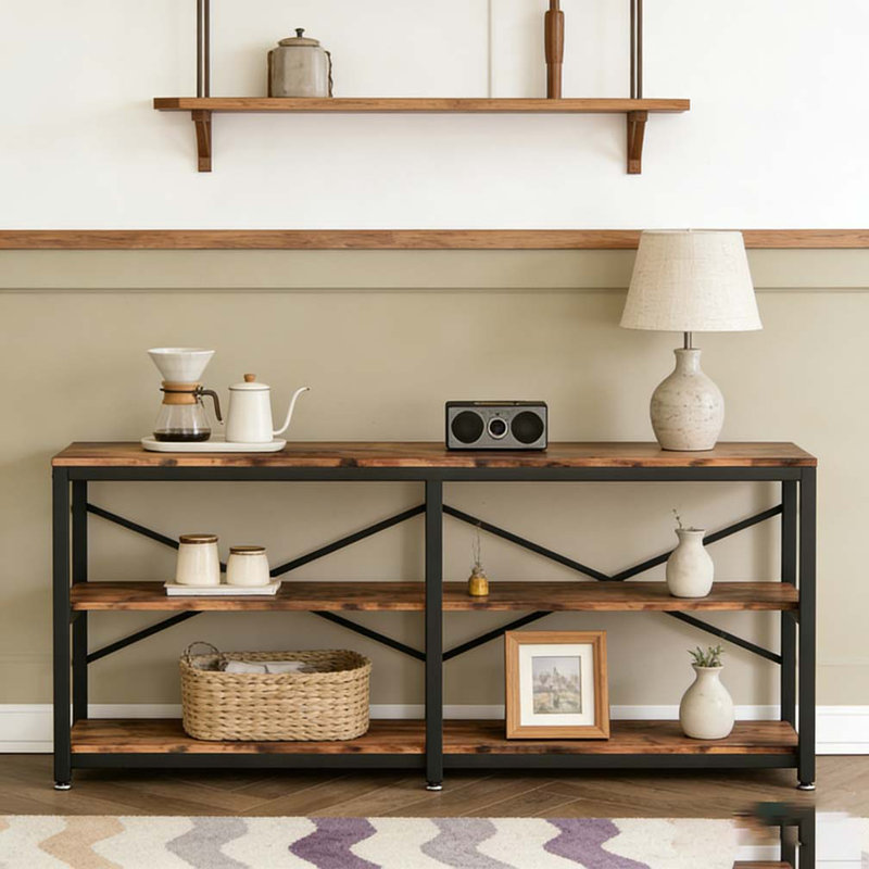 Sofa Table,3-Tier Hall Table,Console Table