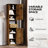 Tall Bathroom Storage Cabinet With 2 Barn Doors And 1 Drawer-964847057