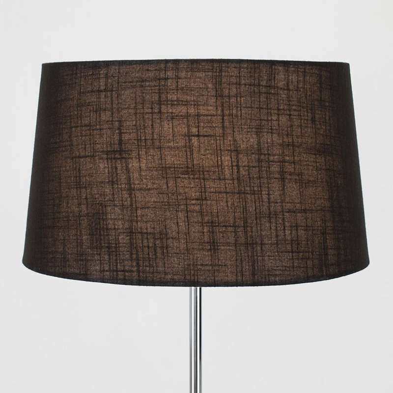 Bekbele 147cm Traditional Floor Lamp, LED Bulb, Black