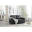 Canapé à 3 volets, canapé-lit futon convertible, causeuse peu encombrante, canapé-lit escamotable pour le salon, gris foncé et gris clair et beige, tissu en lin velours