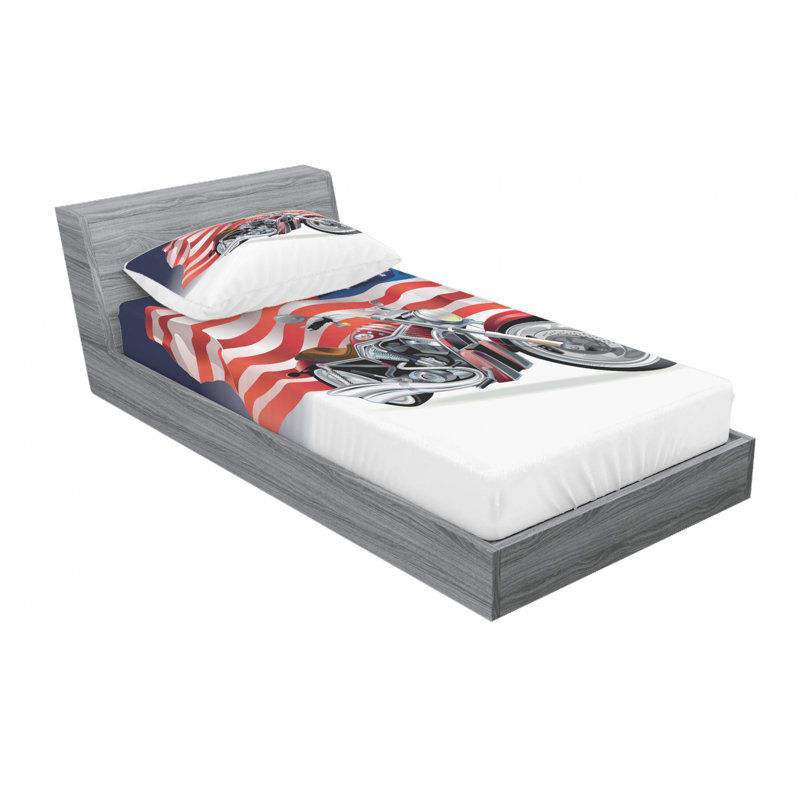 Microfiber Sheet Set, Twin Sheet Set with Fitted Sheet