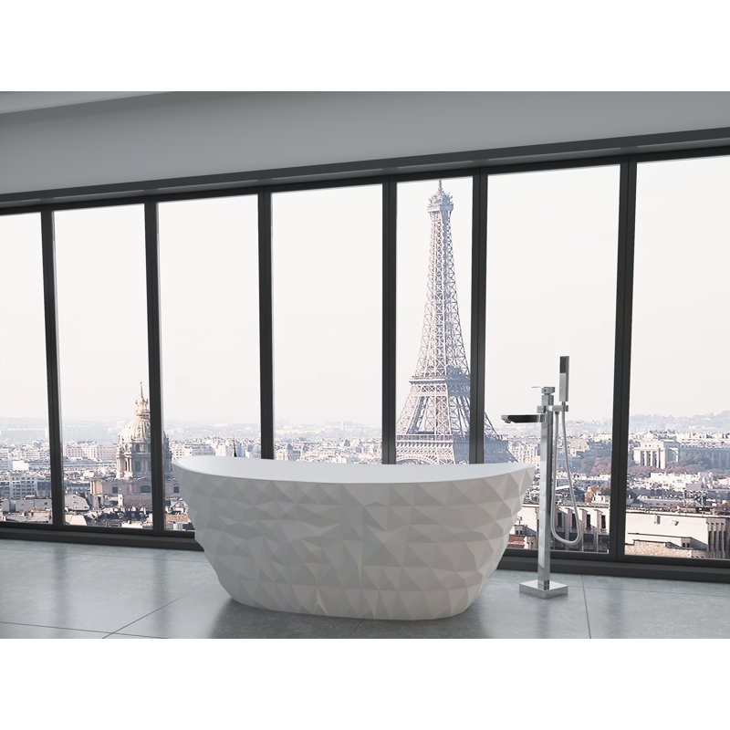Baignoire de trempage autoportante de 64 po x 33 po Knightsbrook