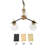 Aaroosh 3 - Light Iron Dimmable Chandelier
