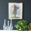 Lapin et agapanthe, toile encadrée de qualité supérieure - prête à être accrochée-889700281-889700283