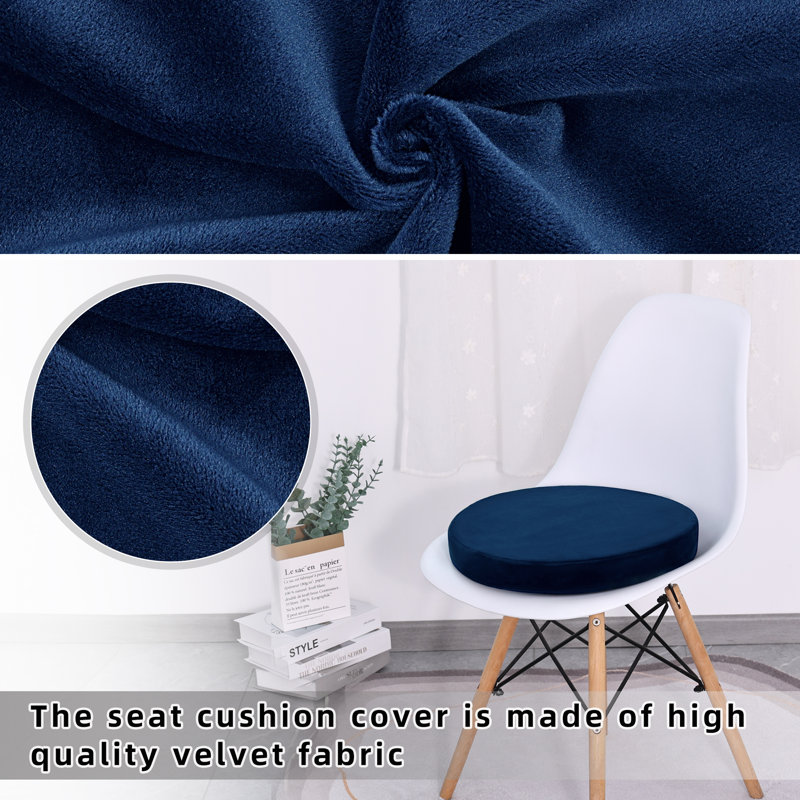 Indoor 2'' Dining Chair Chair Pad, Blue