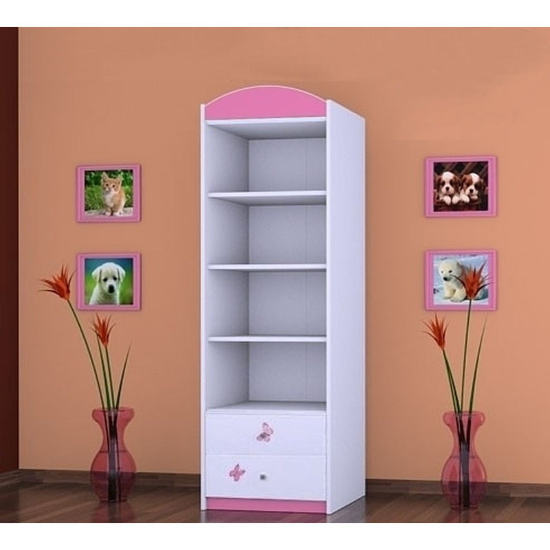 Ebenezer 1 Door Wardrobe, Pink
