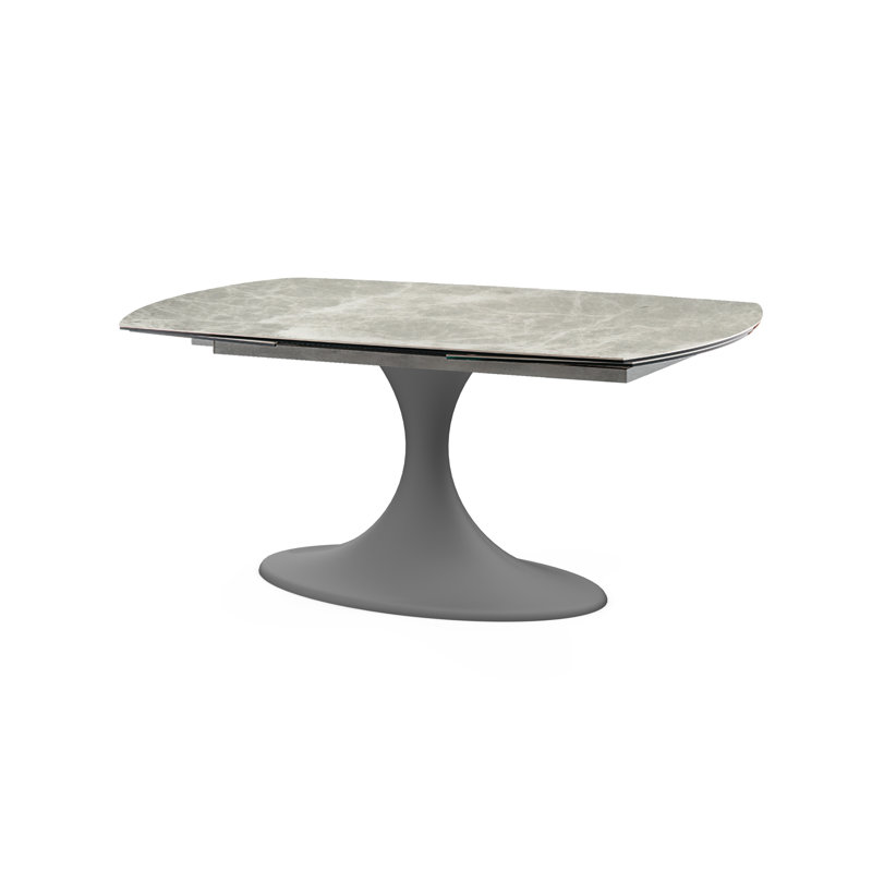 CALICE Dining Table, Red, Extra White, H77 x L240 x W90cm
