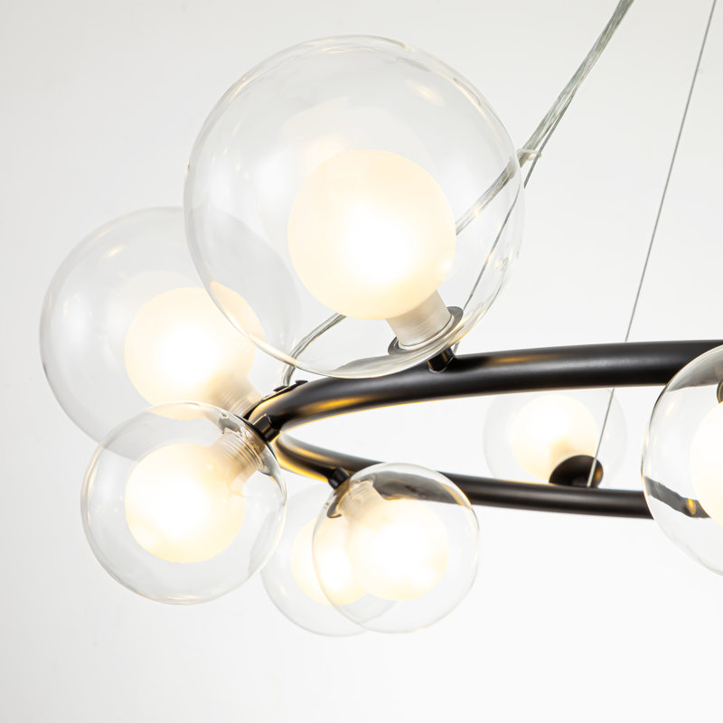 Zahara 14-Light Chandelier, Noir