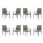 Powder-coated Steel Outdoor Dining Armchair-64806184