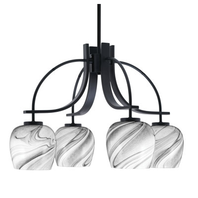 Lustre encastré avec lumière onyx Cavella