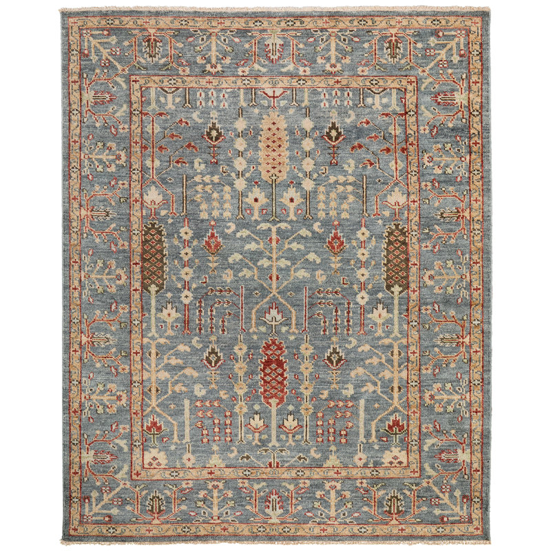 Carrington Wool Oriental Area Rug, Rectangle 5'6" x 8'6"