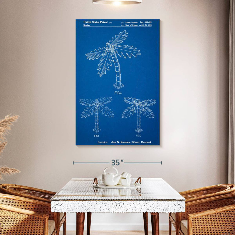 Blueprint Lego Tree Laelle Poster, 51" H x 34" W