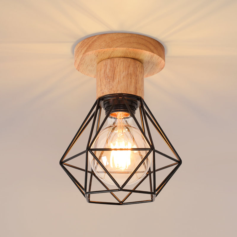 Retro Simple Wrought Iron Flush Mount