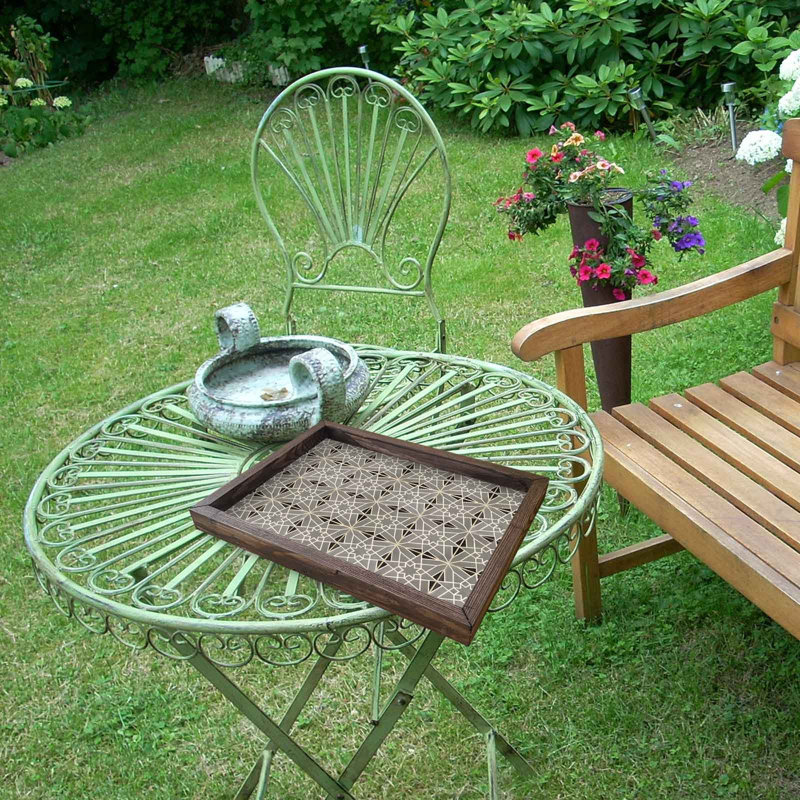 Plateau de table basse Maratha, Géométrique 2