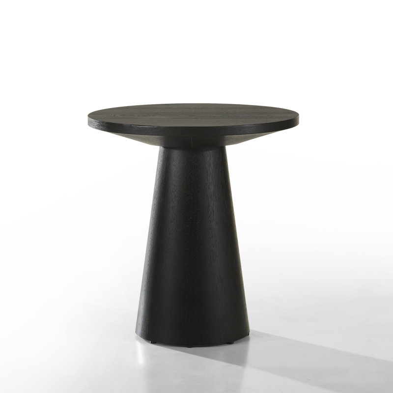 20"W Round Console Table With Pedestal Base