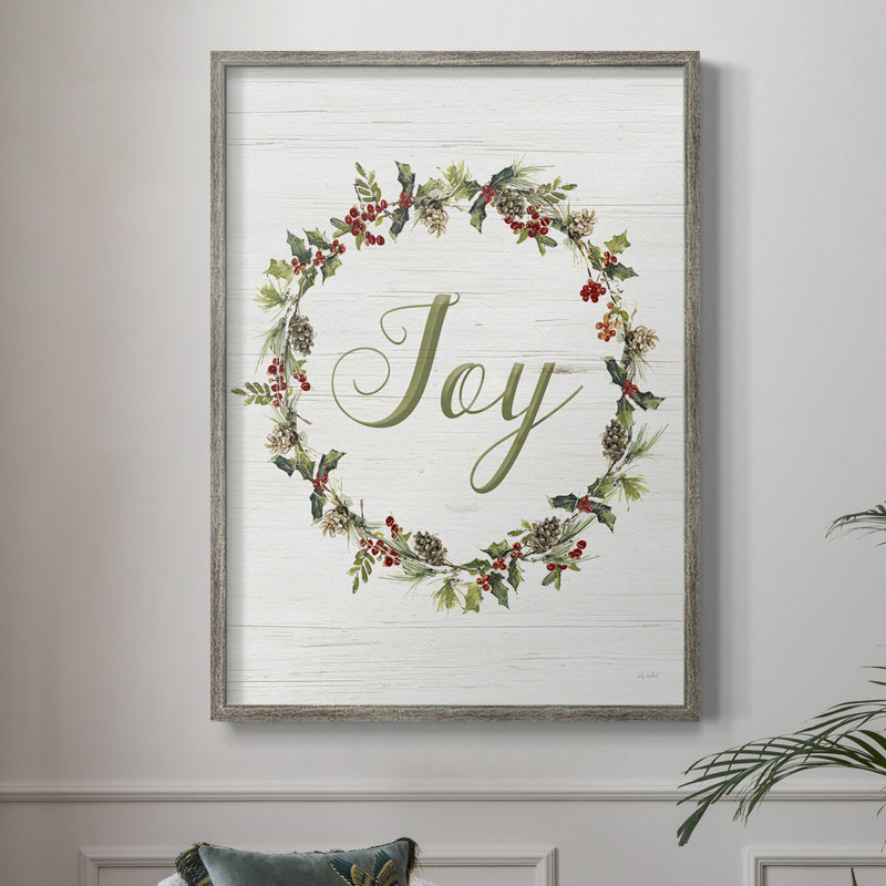Joy Framed Print - Solid Wood, 15" H x 12" W