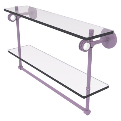 Tablette flottante 2 pièces avec barre à serviettes Clearview