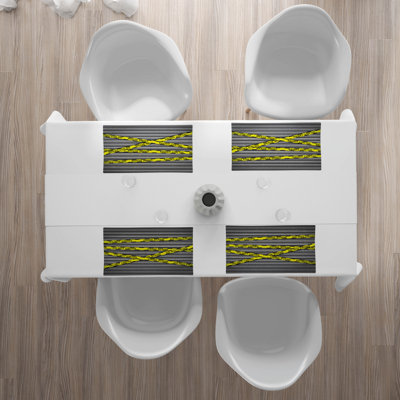 Polyester Abstract Rectangle Placemat
