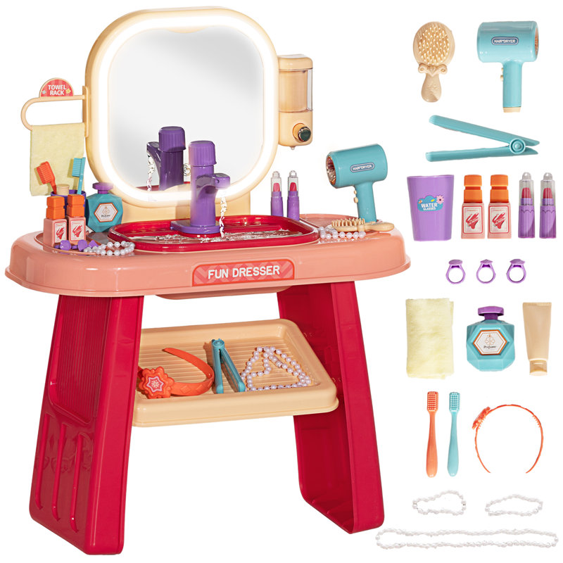 Vosgan Kids Vanity Set with Mirror