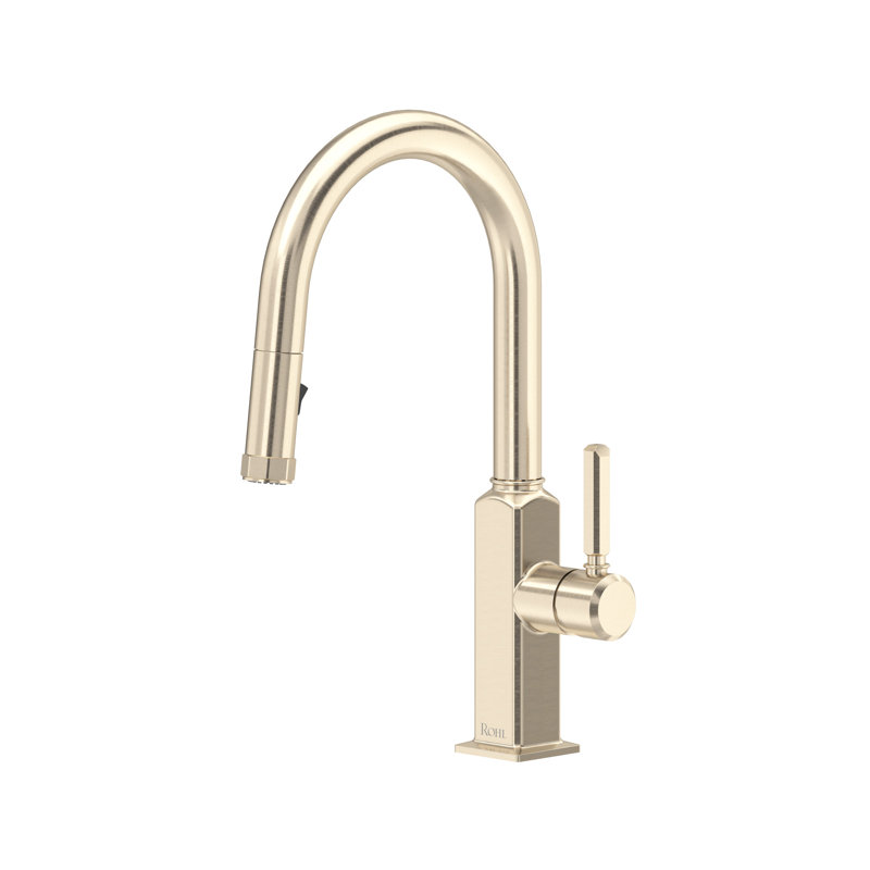 Apothecary Pull-Down Bar/Food Prep Kitchen Faucet, Satin Nickel