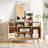 47" Minimalist Modern TV Stand with Solid Wood Legs-Oak-969649331
