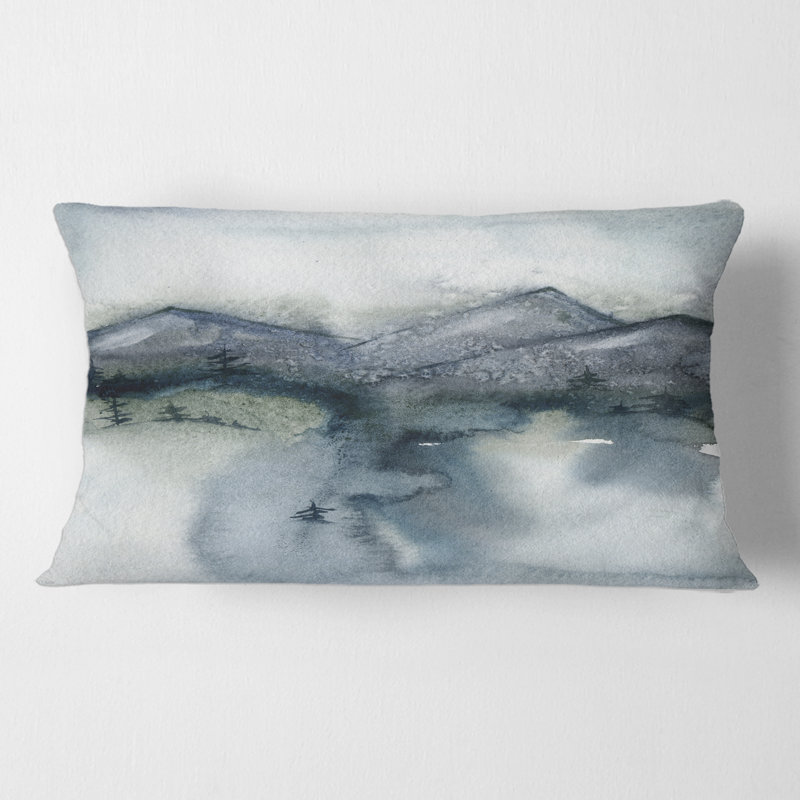 Housse et insert de coussin rectangulaire minimaliste