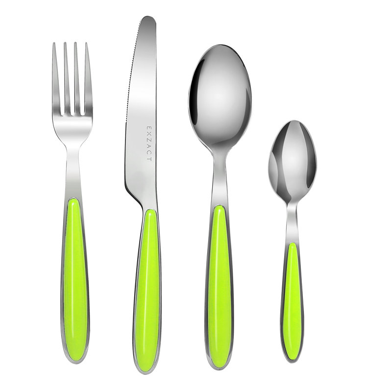 Cutlery 24 Piece Cutlery Set, Service for 6, Green