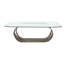 Livianna Aluminum Coffee Table, Brass