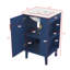 Meuble-lavabo de 20 pouces avec lavabo en céramique, ensemble de meuble-lavabo simple autoportant avec porte à fermeture douce, poignées élégantes en demi-lune, style classique d'inspiration française-1388551149