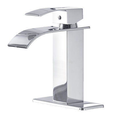 Waterfall Low-Arc Single Hole Bathroom Faucet