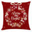 Housses de coussin de Noël 18 po x 18 po, lin de coton, design rétro
