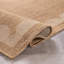 Tapis tissé plat intérieur / extérieur de style jute sable / naturel Scallop Border-1916032403-1916032411