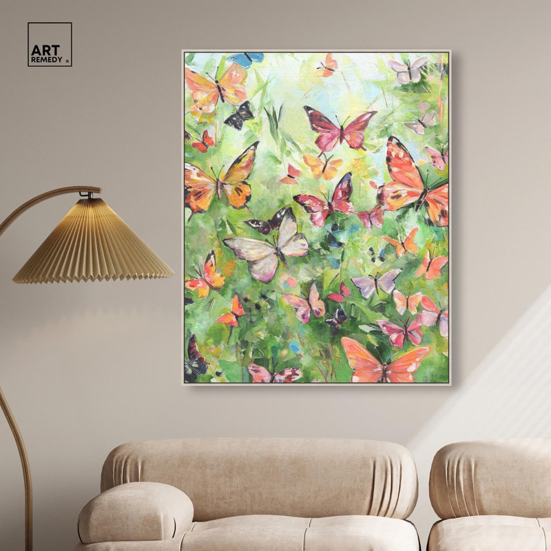 «Doll Memories - Summer Days», reproduction d'art sur toile par Art Remedy, cadre doré, 30 x 36, H 37 po x l 31 po