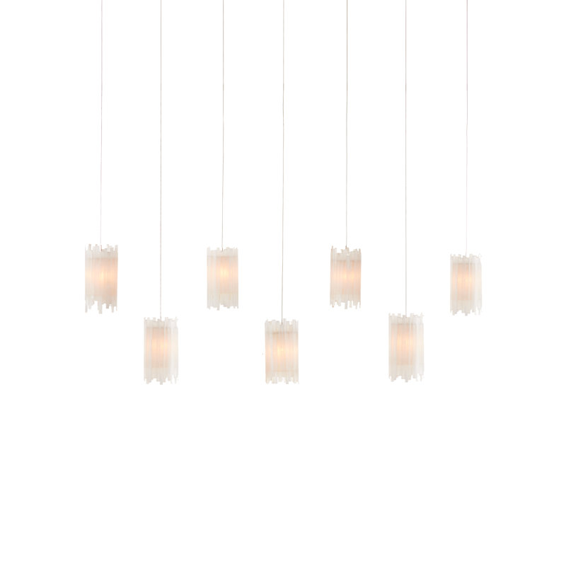 Luminaire suspendu rectangulaire 7 lumières Escenia