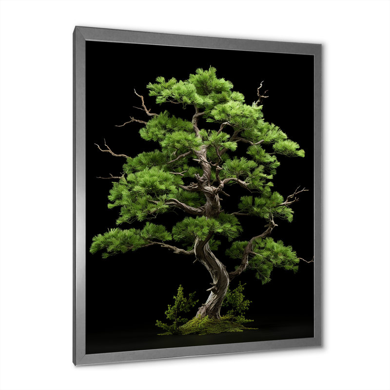 "Pine pureté dans la forêt I", reproduction d'art sur toile, Cadre simple argenté, H 20 po x l 12 po x P 1 po